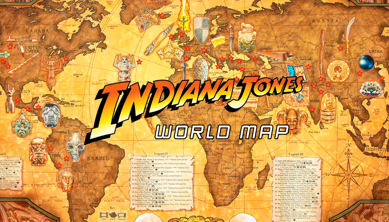 Indiana Jones 4K UHD Collection Contains Handy Map To Follow Indy's  Adventures - GameSpot